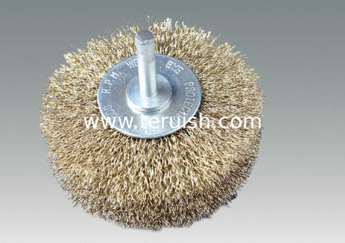 shaft-mounted wheel wire brush-wide