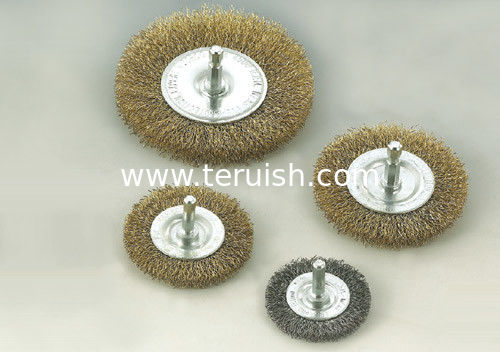Shaft-mounted wheel brushes
