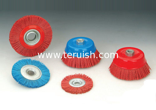Abrasive wheel brushes