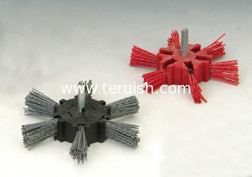 Shaft mounted abrasive wheel brushes,Strip flat brushes