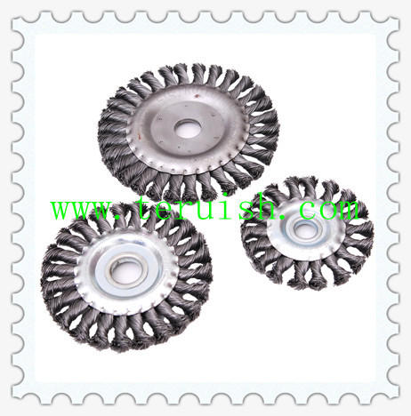 Twist Knotted Hole Flat Wire Wheel Brushes TRT01