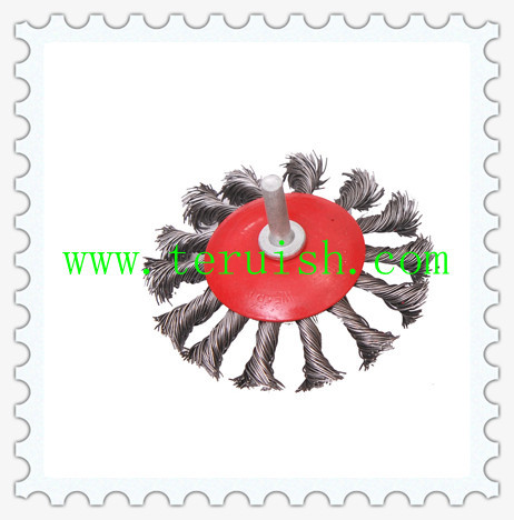 Twist Knotted Rod & Plate Wire Wheel Brushes TRT06