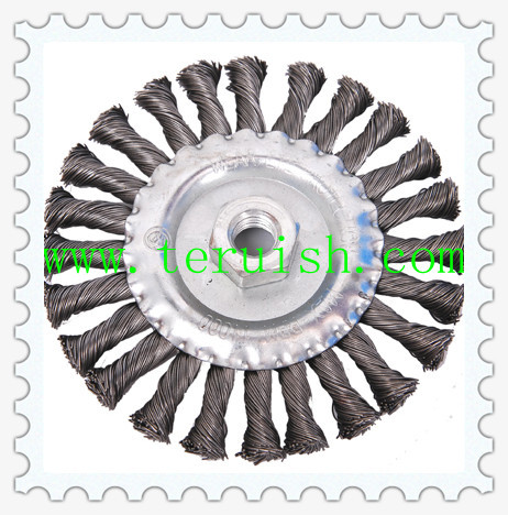 Twist Knotted Hole Flat Wire Wheel Brushes TRT02