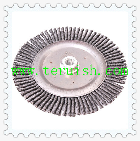 Fine Strand Twist Knotted Screw & Flat  Wire Wheel Brushes TRT03