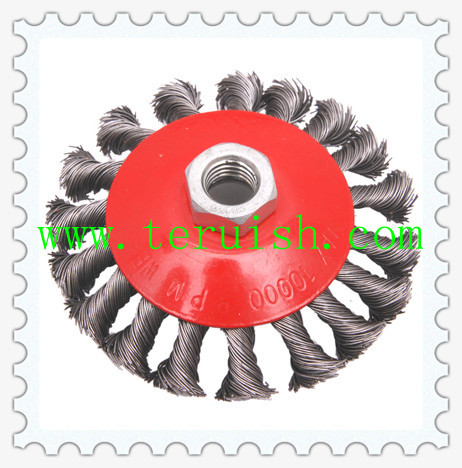 Twist Knotted Screw & Plate Wire Wheel Brushes TRT05