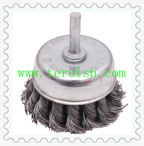 Twist Knotted Rod & Bowl Wire Wheel Brushes TRT09