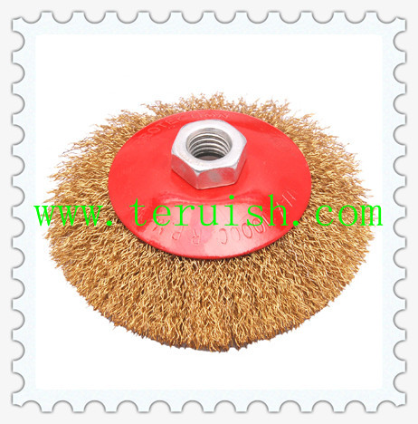 Crimped Wire Screw & Plate  Wheel Brushes TRC05