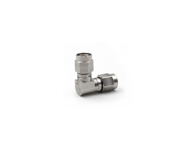 RF Adapter Stainless Steel 2.92mm Male to Male Right Angle