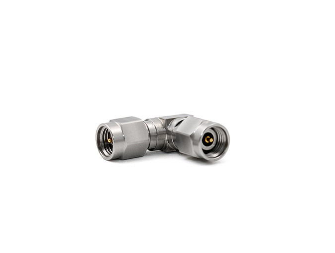 RF Adapter Stainless Steel 2.92 Male to Male Right Angle