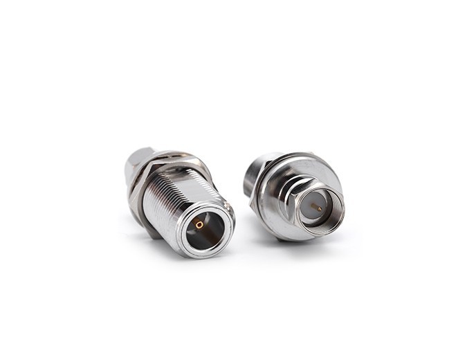 RF Adapter N Female to F Male Bulkhead