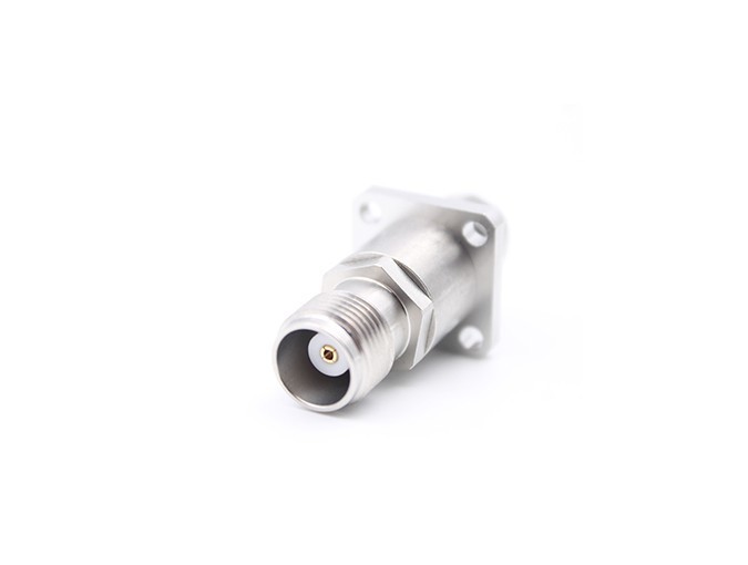 TNC Female to TNC Female Flange Stainless Steel RF Adapter