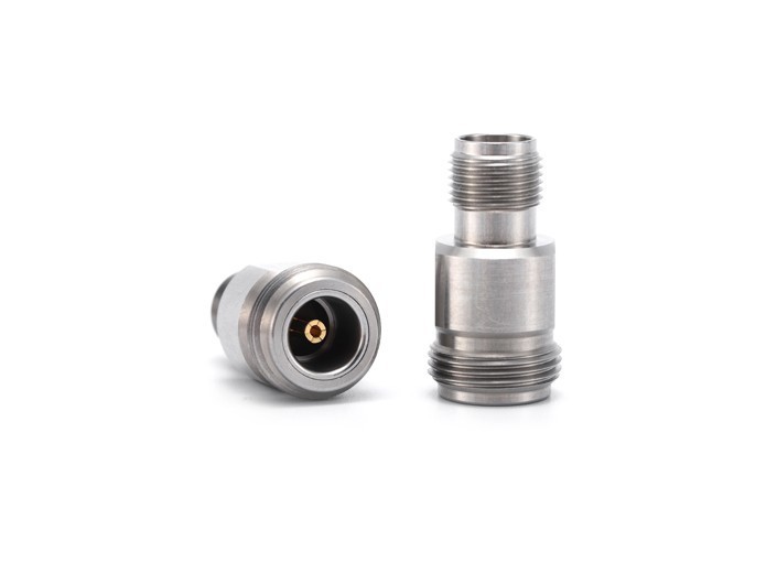 N female to TNC female Stainless Steel RF Coax Adapter