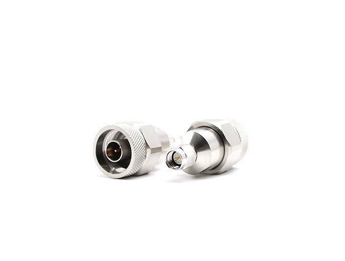 N Male to SMA Male Stainless Steel RF Adapter
