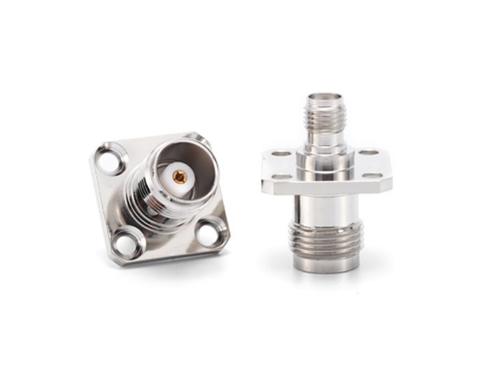 TNC Female to SMA Female 4 Holes Flange RF Adapte