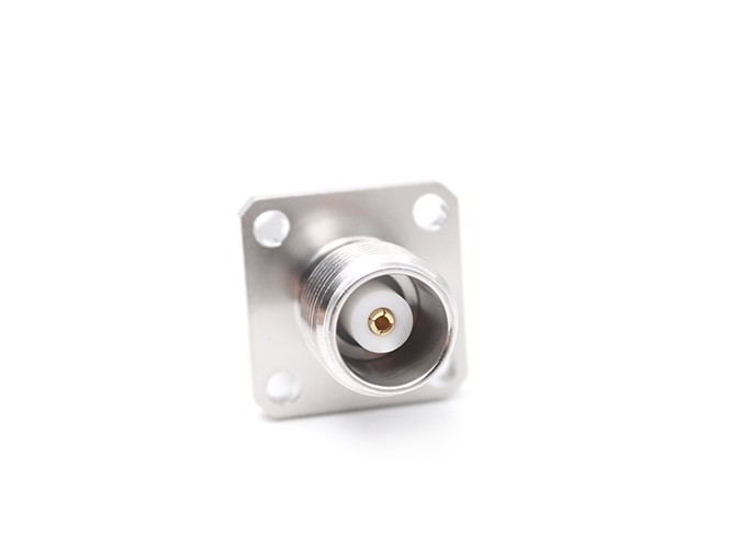 RF Adapter Stainless Steel TNC Female to SMA Female Flange