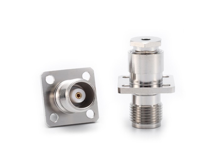TNC female 4 Holes Flange for RG316 Cable