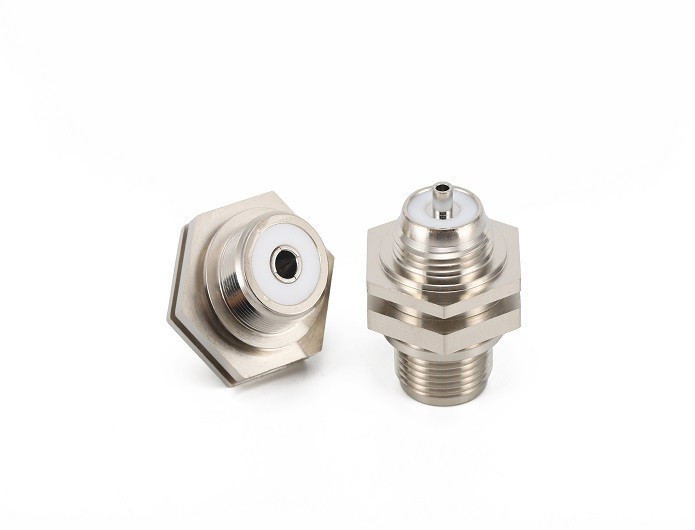 UHF female RF Coaxial Connector microstripe terminal