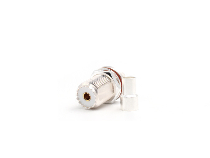 RF Connector UHF Female Bulkhead for LMR240 Cable Crimp