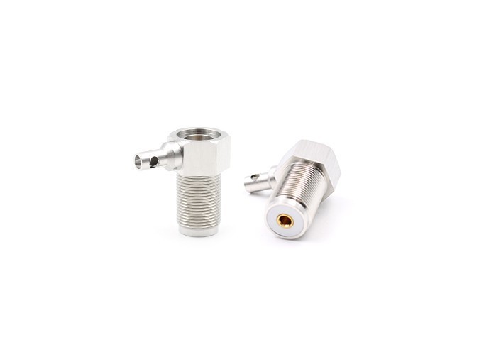 UHF Female Bulkhead Right angel Connector for RG58
