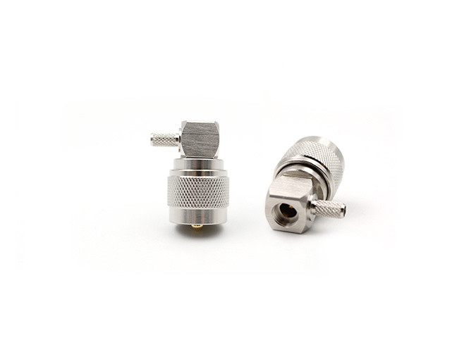 Angle for 5D-FB Cable, Crimp