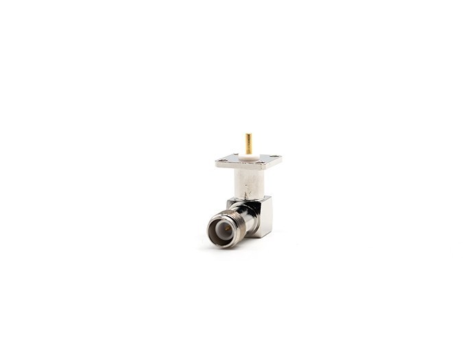 RF Connector RPTNC Female Right Angle Flange Mount