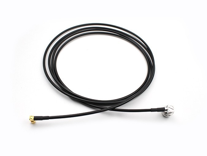 Coaxial Cable Assembly N Male Right Anlge and RPSMA Female Right Angle with RG195 cable, length 3 meter
