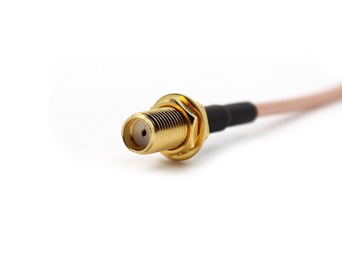 Cable assembly FAKRA SMB female and SMA Female with RG316 Cable, length 17.2 cm