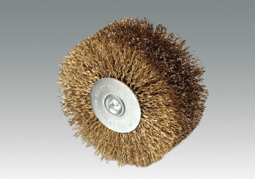 shaft-mounted wheel wire brush-wide