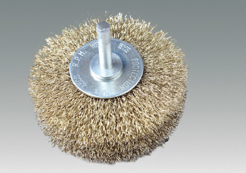 shaft-mounted wheel wire brush-wide