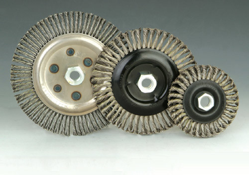 Stringer kontted wheel brushes