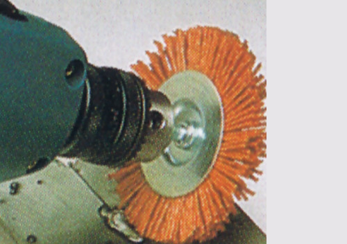 Abrasive wheel brushes