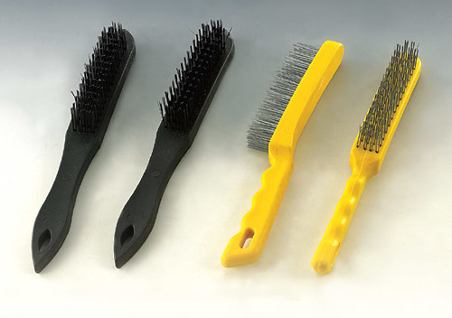 Plastic handle sratch brush